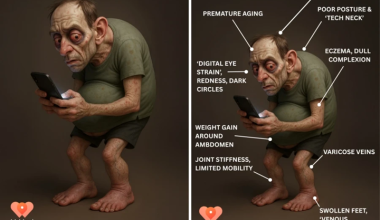 Με κόκκινα μάτια, καμπούρα, κιρσούς και πρησμένα πόδια: Έτσι θα μοιάζει ο μέσος άνθρωπος του 2050 (φώτο-βίντεο)