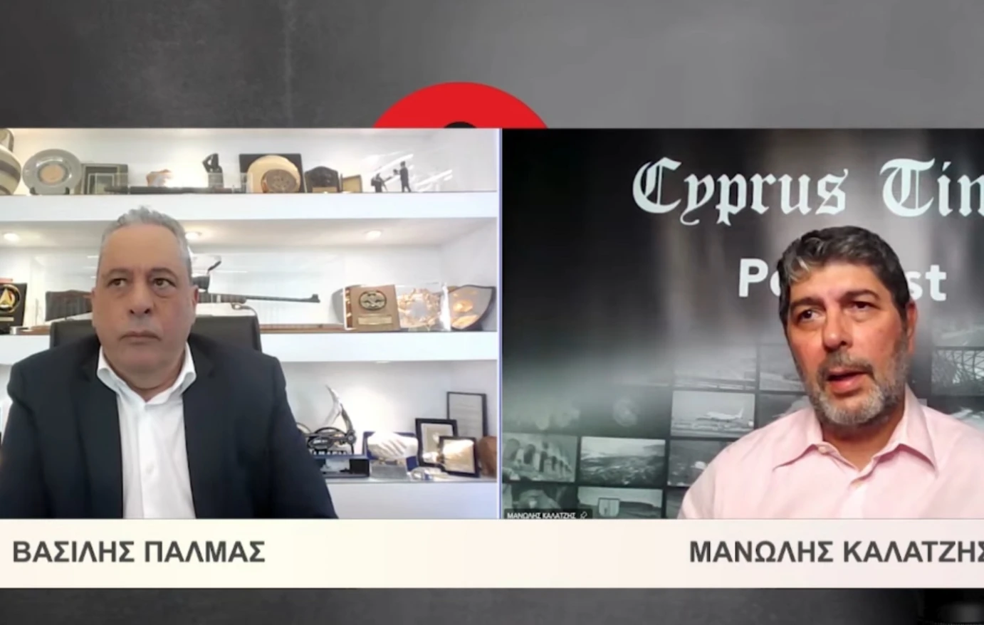 Βίντεο: Η αντίδραση του Κύπριου υπουργού Άμυνας στον «αέρα» εκπομπής την ώρα των 5,3 Ρίχτερ