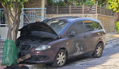 Νίκαια: Από θαύμα δεν έσκασε η χειροβομβίδα που έριξαν οι δράστες του εμπρησμού σε αυτοκίνητο αρχιφύλακα