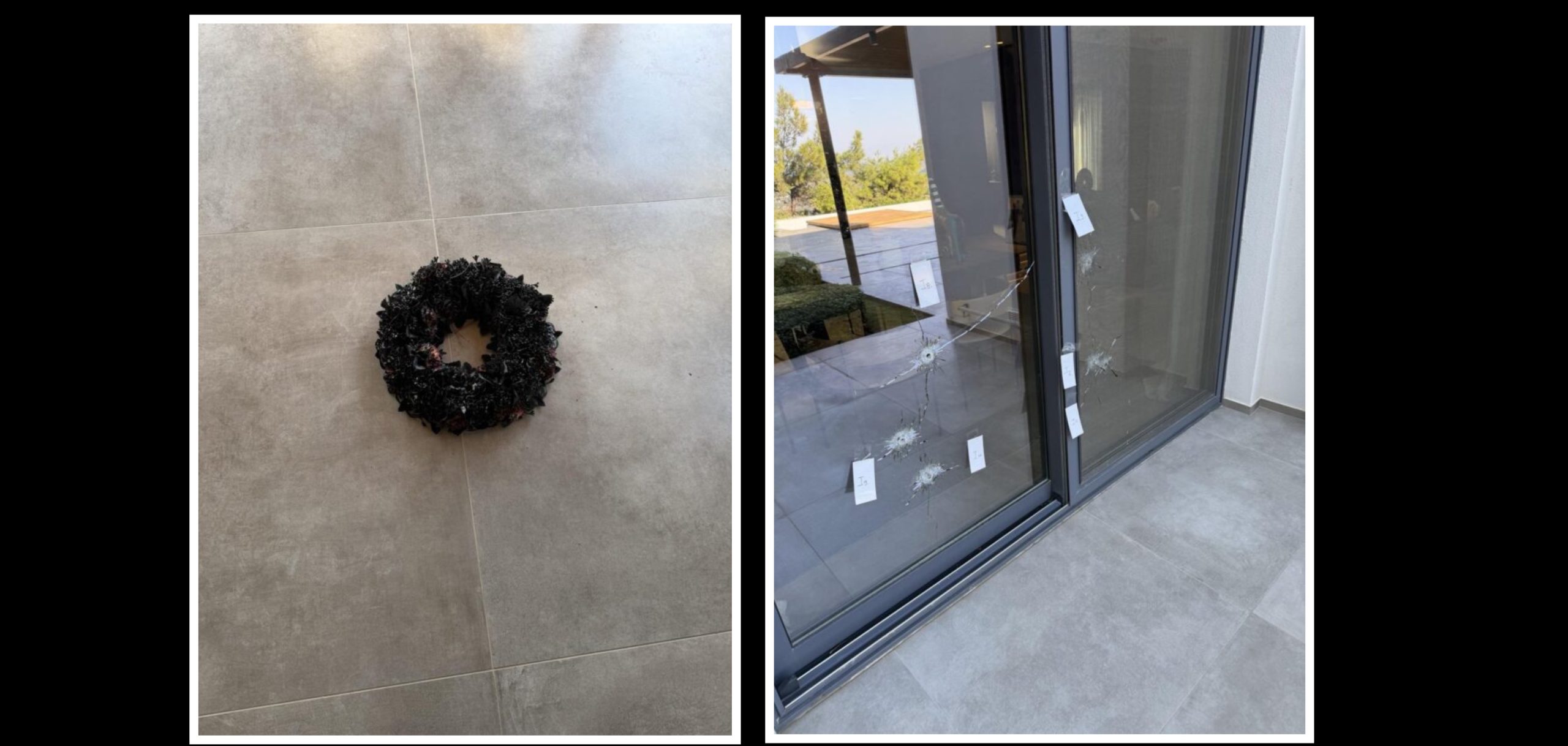 Ρόδος: «Γάζωσαν» σπίτι επιχειρηματία με 14 σφαίρες – Άφησαν μαύρο στεφάνι στην πόρτα του (φωτο) (upd)