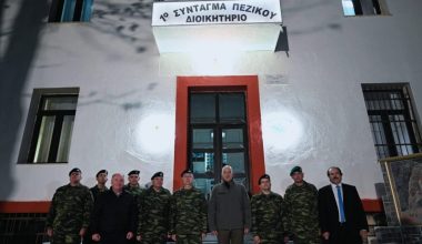 Στην έδρα του  1ου Συντάγματος Πεζικού, στη Φλώρινα ο υπουργός Εθνικής Άμυνας