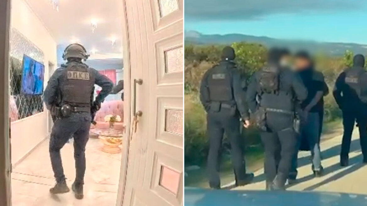 Εντυπωσιακό βίντεο από επιχείρηση της ΟΠΚΕ στα σπίτια της οργάνωσης των Ρομά που εξαπατούσαν ηλικιωμένους