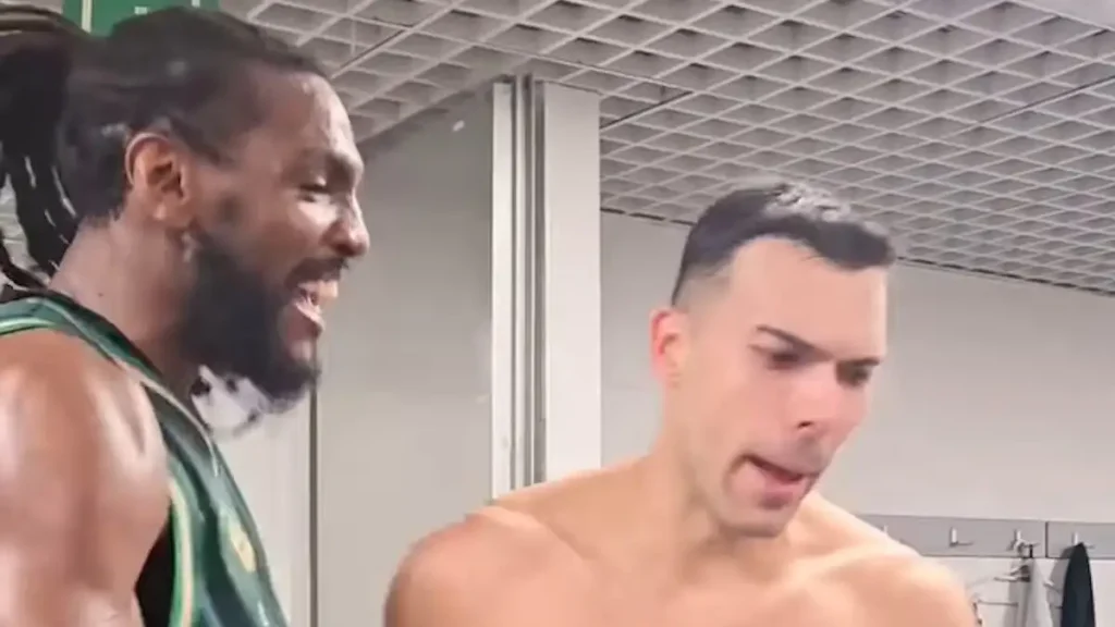 Κώστας Σλούκας και Κένεθ Φαρίντ πανηγύρισαν με την ψυχή τους τη νίκη εναντίον της Ρεάλ Μαδρίτης (βίντεο)