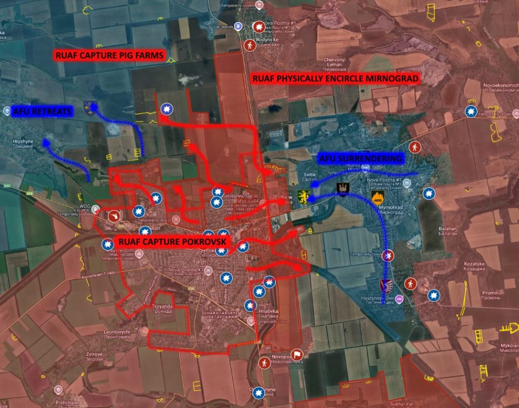 Οι Ρώσοι κατέλαβαν το κέντρο επεξεργασίας κρέατος στην Μίνρογκραντ
