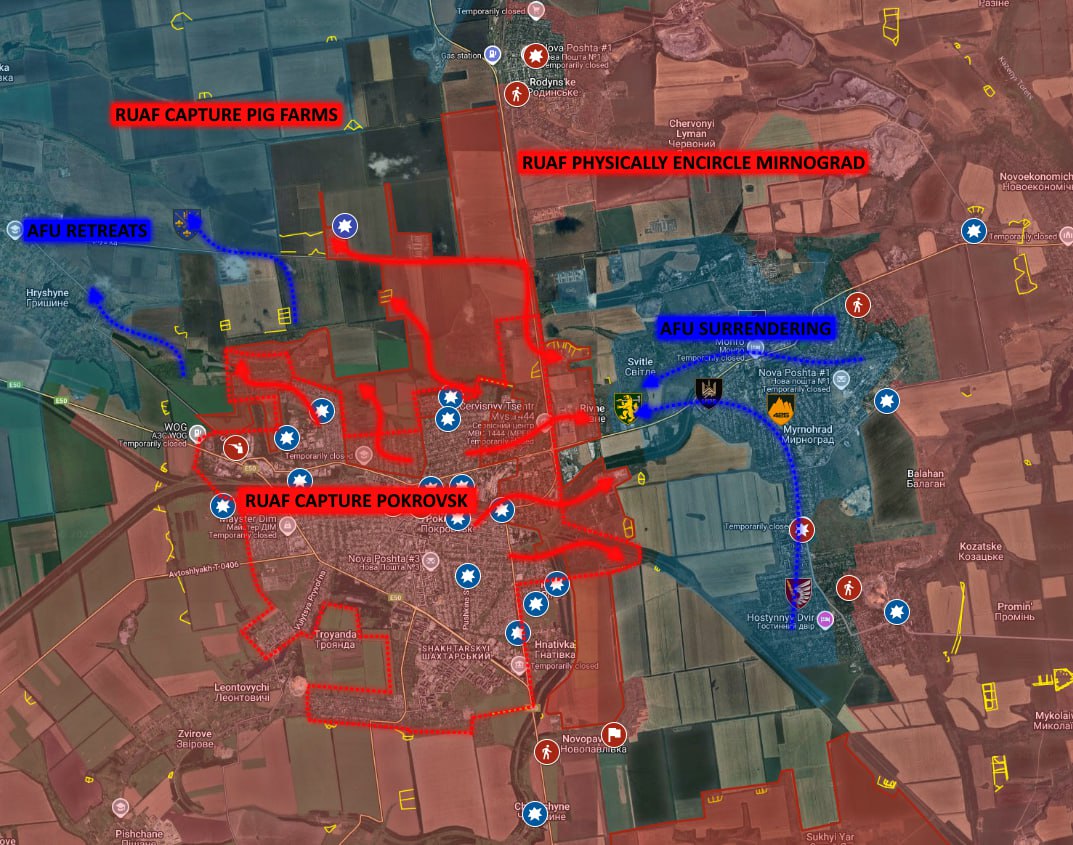 Οι Ρώσοι κατέλαβαν το κέντρο επεξεργασίας κρέατος στην Μίνρογκραντ