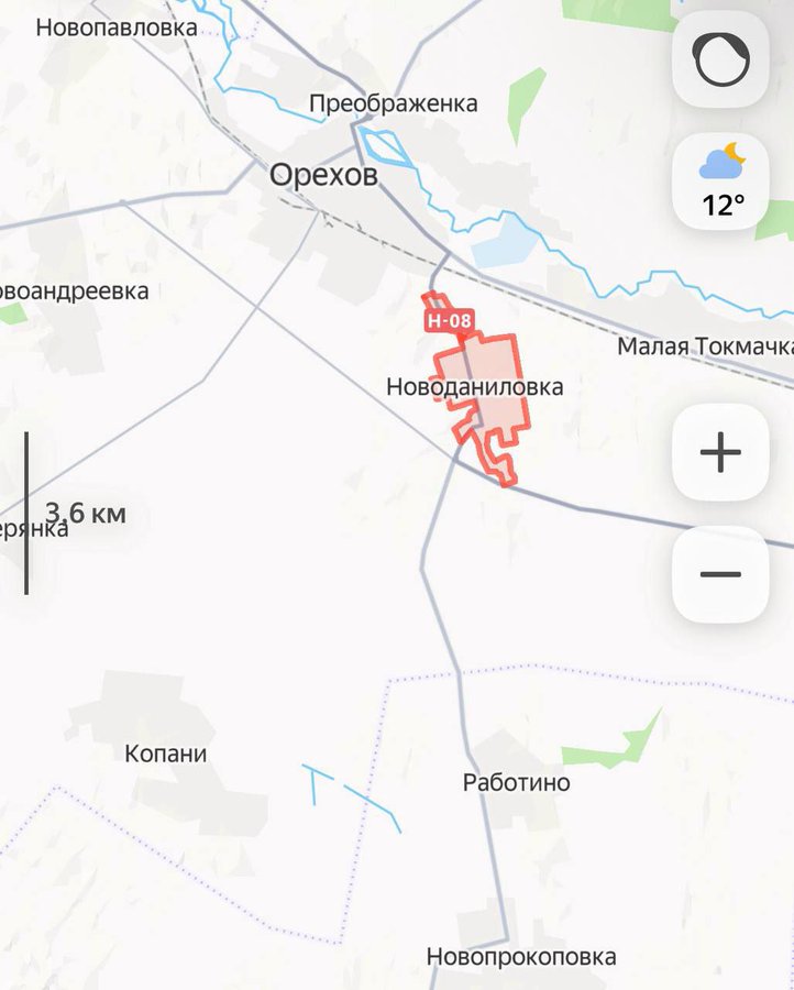 Οι Ρώσοι κατέλαβαν την Νοβοντανίλοφκα: Απέχουν μόλις 1.000 μέτρα από το Ορίχιβ