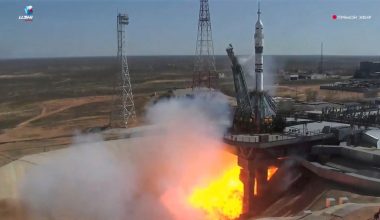 Κοσμοδρόμιο Μπαϊκονούρ: Οι φωτογραφίες δείχνουν ότι κάτι συνέβη μετά την εκτόξευση του Soyuz