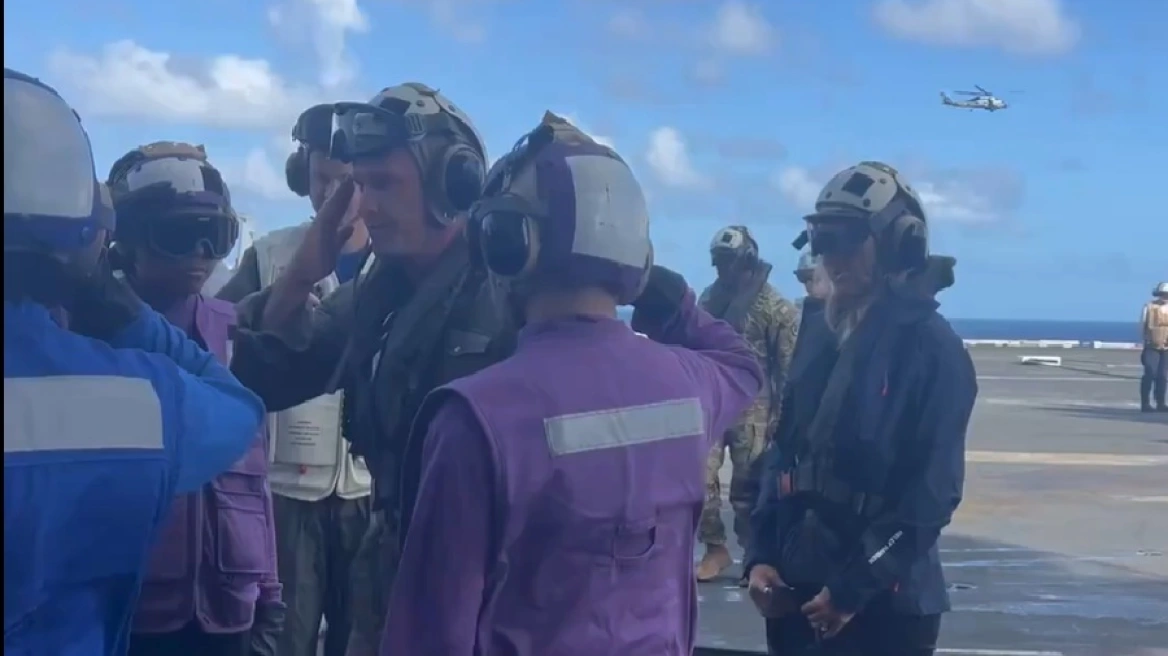 Στο αεροπλανοφόρο «Gerald R. Ford» στην Καραϊβική ο Π.Χέγκσεθ για την Ημέρα των Ευχαριστιών (βίντεο)