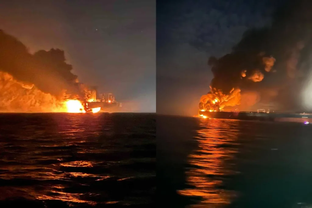 Νέα επίθεση στο τουρκικό πετρελαιοφόρο «Virat» ανοιχτά της Τουρκίας – Άγνοια δηλώνει η Άγκυρα (φωτο)