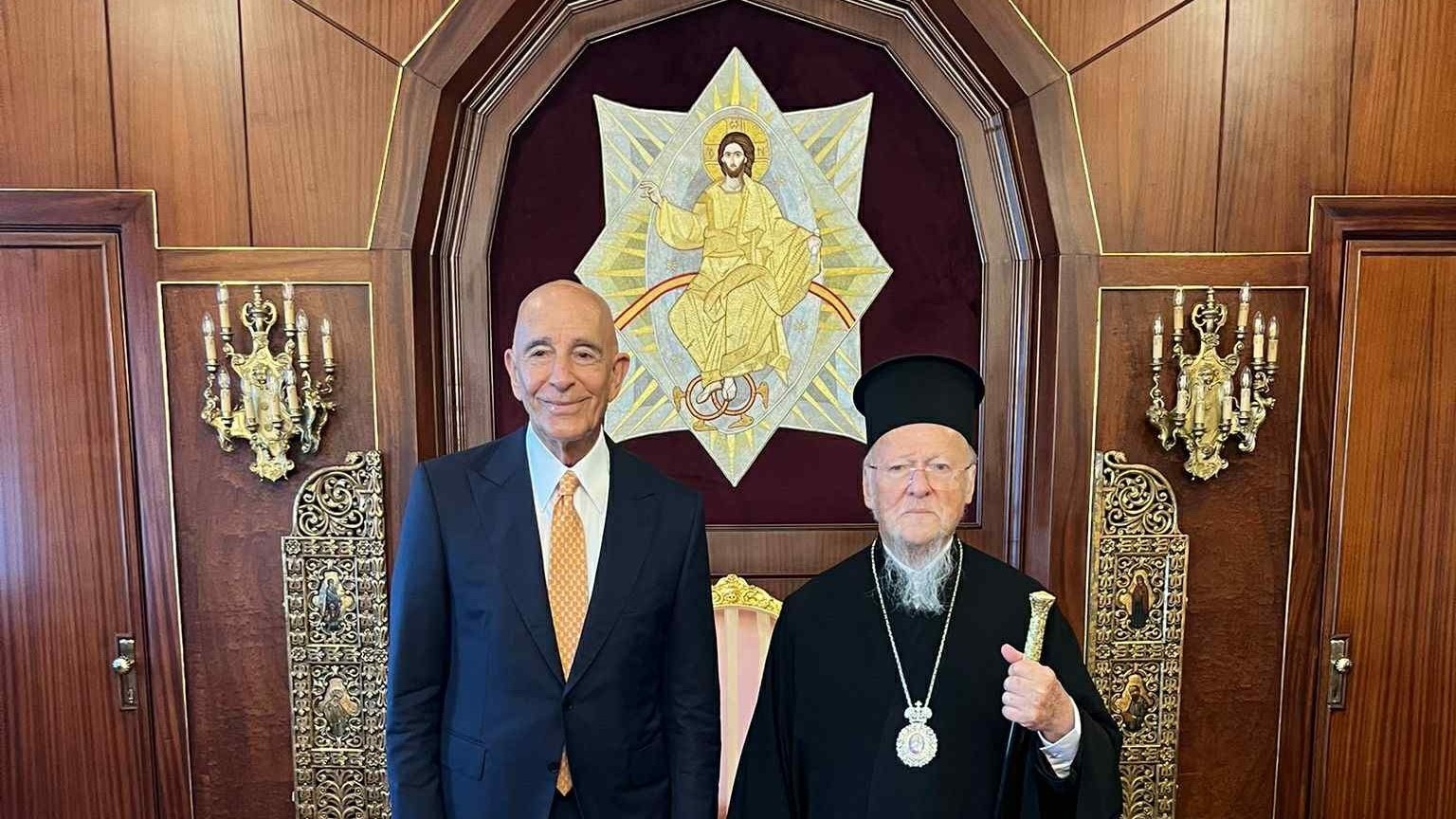 Ο Οικουμενικός Πατριάρχης συναντήθηκε με τον πρέσβη των ΗΠΑ στην Τουρκία – Τι συζήτησαν