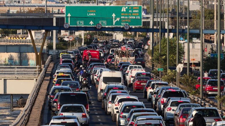 Μποτιλιάρισμα σε Κηφισσό και λεωφόρο Σχιστού