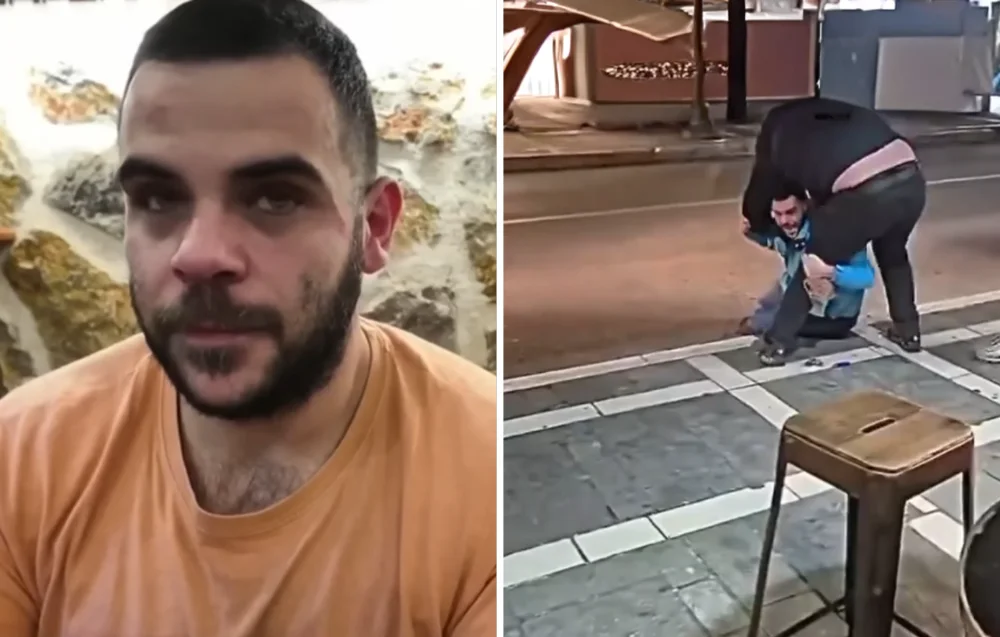 Βίντεο: Η στιγμή που ανήλικος «ξαπλώνει» τον Youtuber Teosty έξω από κατάστημα στα Ιωάννινα