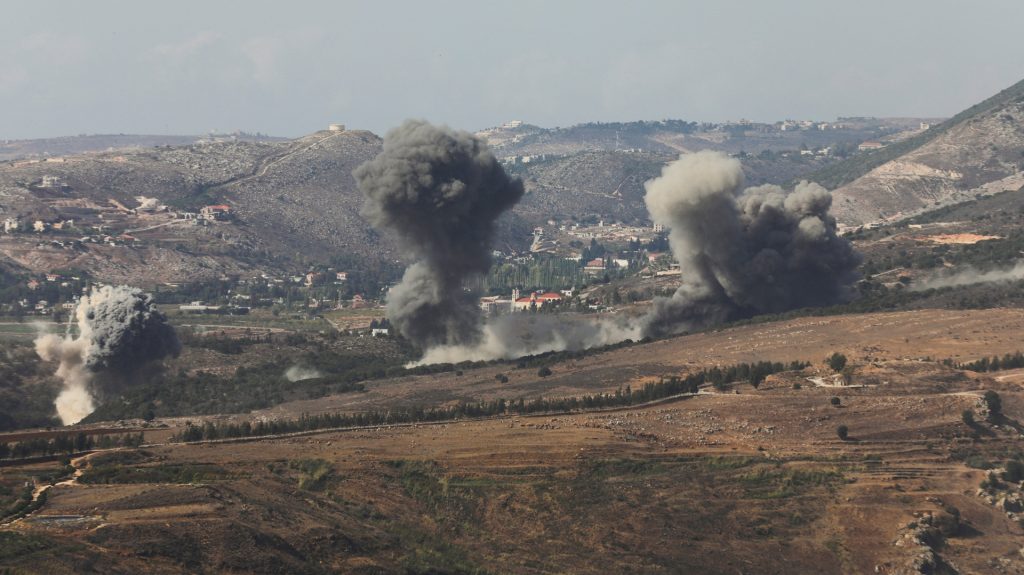 Ισραηλινοί αεροπορικοί βομβαρδισμοί κατά της Χεζμπολάχ στο νότιο Λίβανο