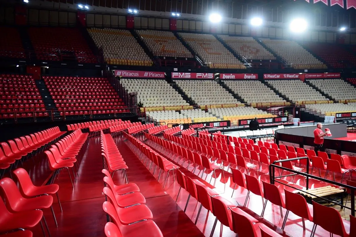 Ολυμπιακός – Φενέρμπαχτσε: Aναβλήθηκε ο αγώνας στο ΣΕΦ λόγω της κακοκαιρίας «Byron»