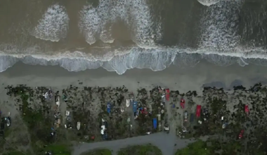 Δείτε πώς η κακοκαιρία Byron άλλαξε χρώμα στον Θερμαϊκό Κόλπο (βίντεο)