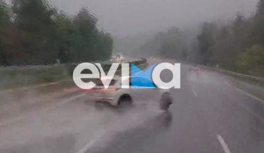 Σοκαριστικό τροχαίο στη Μαλακάσα: Αυτοκίνητο έπεσε πάνω σε προστατευτικές μπάρες στην Ε.Ο. Αθηνών – Λαμίας (βίντεο)