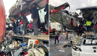 Τουρκία: Τουλάχιστον 7 νεκροί και 11 τραυματίες από τη σύγκρουση λεωφορείου με φορτηγό (βίντεο)