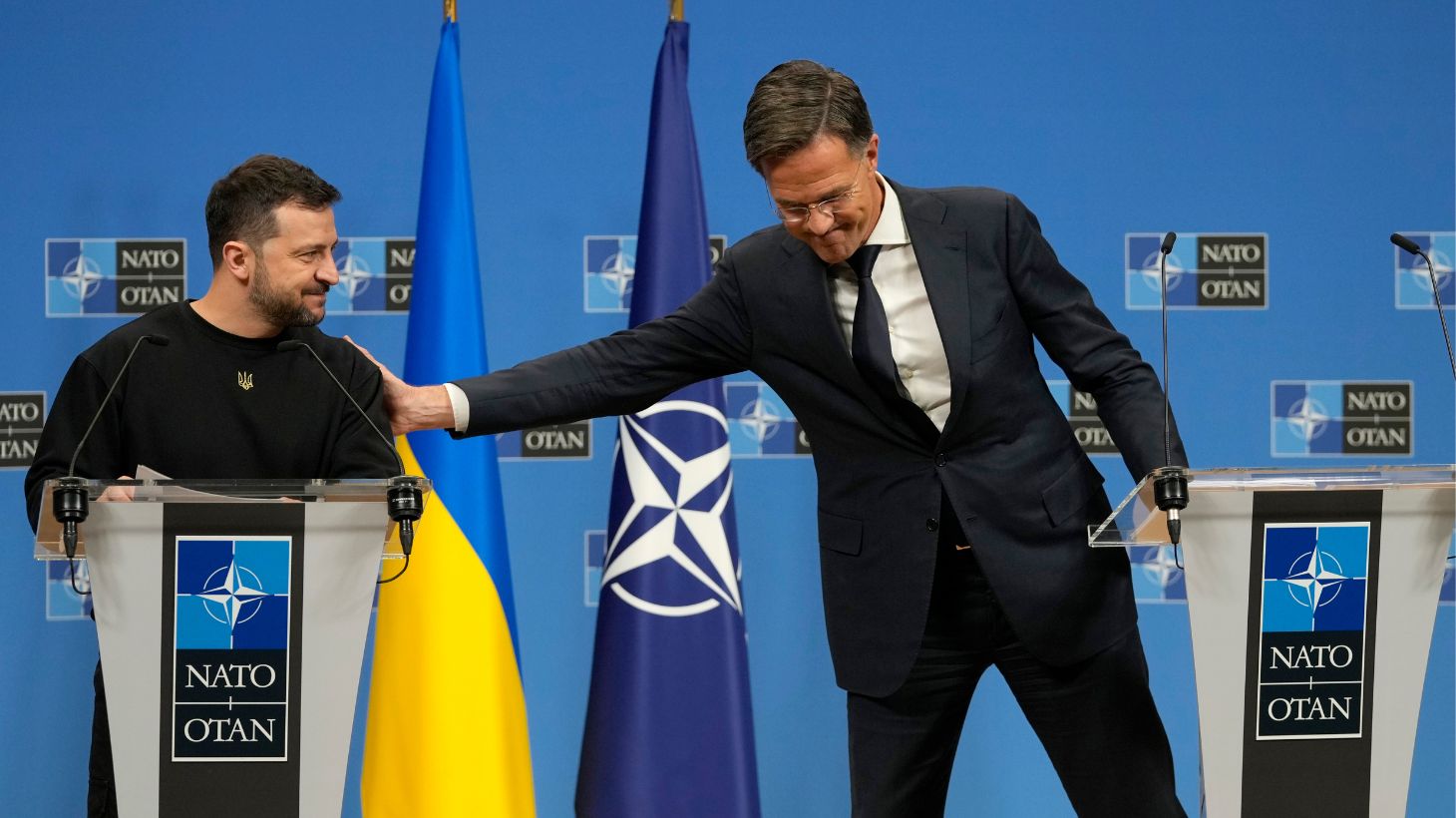 Στις Βρυξέλλες έφτασε ο Β.Ζελένσκι: Συναντάται με τον Μ.Ρούτε (βίντεο)