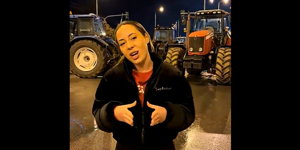 Ξέσπασε νεαρή αγρότισσα: «Για να πάρω έναν καφέ πρέπει να πουλήσω 16 κιλά σιτάρι – Αυτό δεν θα περάσει» (βίντεο)