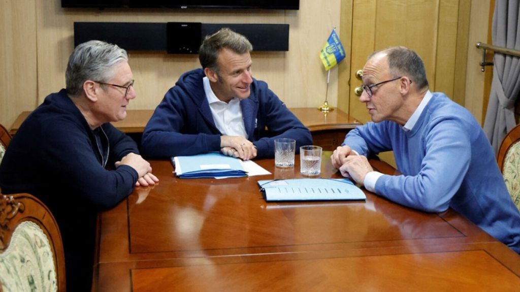 Ε.Μακρόν, Φ.Μερτς και Κ.Στάρμερ είχαν 40λεπτη συνομιλία με τον Ν.Τραμπ για την Ουκρανία