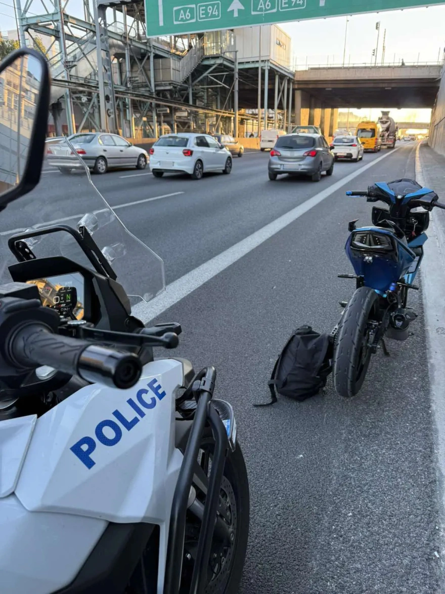 Αττική Οδός: Συνελήφθη ο μοτοσικλετιστής που τραυμάτισε δύο αστυνομικούς