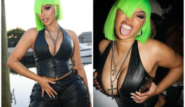 Cardi B: Πόζαρε με δερμάτινα ρούχα και αποκάλυψε τα ολοκαίνουργια piercing σε… πλάτη και αυχένα (φώτο)