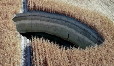 Eκατοντάδες τεράστιες καταβόθρες καταγράφηκαν στο Ικόνιο (βίντεο)