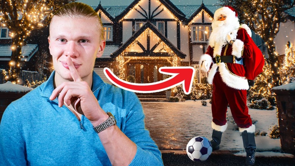 Ο Έρλινγκ Χάαλαντ ντύθηκε ως Άγιος Βασίλης και εξέπληξε μικρά παιδιά στο Μάντσεστερ (βίντεο)