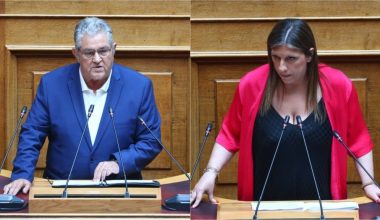 Ένταση μεταξύ του Δ.Κουτσούμπα και της Ζ.Κωνσταντοπούλου για το Αιγαίο