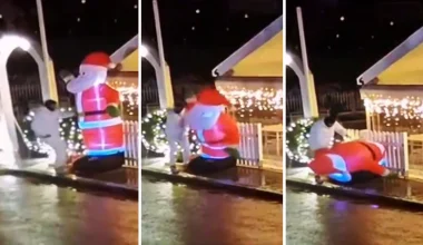 Ασπρόπυργος: Aλλοδαπός μαχαίρωσε φουσκωτό Άγιο Βασίλη έξω από ταβέρνα – «Έχει γίνει και το 2023 και το 2024»