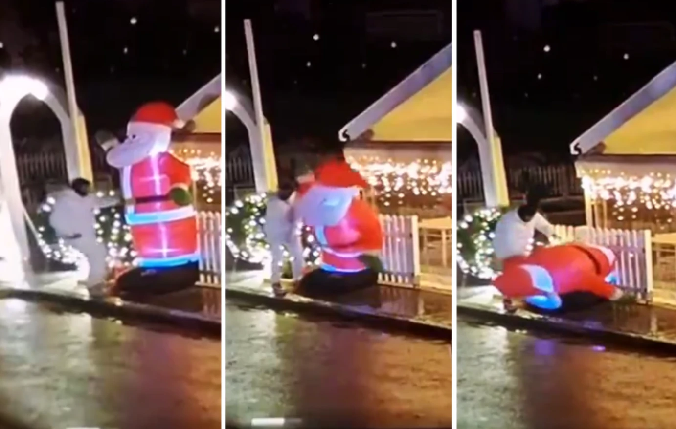 Ασπρόπυργος: Aλλοδαπός μαχαίρωσε φουσκωτό Άγιο Βασίλη έξω από ταβέρνα – «Έχει γίνει και το 2023 και το 2024»