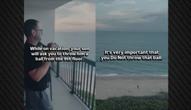 Βίντεο: H στιγμή που πατέρας πετά μπάλα του ράγκμπι από τον ένατο όροφο κτιρίου και κτυπά στο κεφάλι τον γιο του!