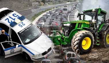 Ουρά 9χλμ στην Αθηνών-Λαμίας – Οι αγρότες ανοίγουν τον δρόμο και η ΕΛ.ΑΣ τον… κλείνει