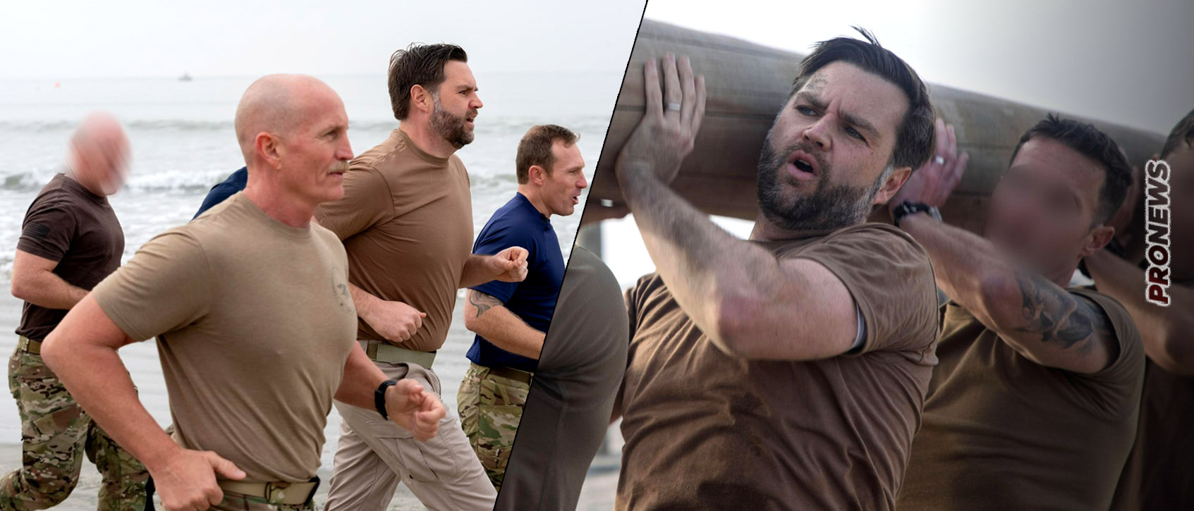 «Νιώθω σαν να με χτύπησε φορτηγό»: Ο Τζέι Ντι Βανς προπονήθηκε μαζί με μέλη των Navy SEALs (φώτο)