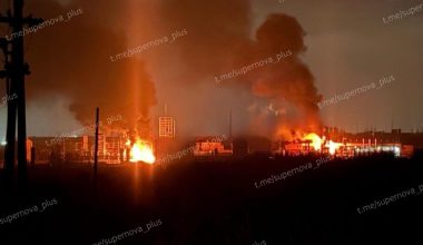 Οι Ουκρανοί κτύπησαν ρωσικό εργοστάσιο συνθετικού καουτσούκ στην Τούλα (βίντεο)