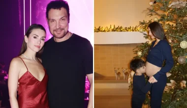 Ι.Σιαμπάνη: Πόζαρε με φουσκωμένη κοιλίτσα δίπλα στον γιο της – Δεύτερο παιδί με τον Τζίμη Σταθοκωστόπουλο (φωτο)