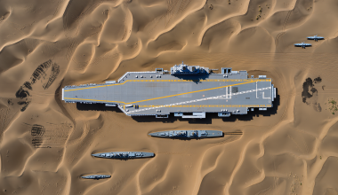 Η Κίνα κατασκεύασε ομοιώματα αμερικανικών αεροπλανοφόρων στην έρημο Τακλαμακάν
