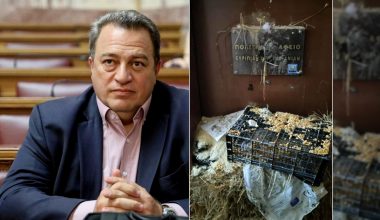 Αγρότες πέταξαν βαμβάκι και άχυρα στο γραφείο του Ε.Στυλιανίδη στην Κομοτηνή