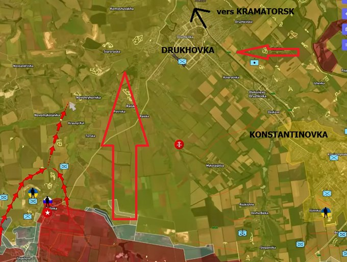 Οι Ρώσοι προελαύνουν προς το Κραματόρσκ από το Ποκρόφσκ: Η Ντρούζκιβκα είναι το τελευταίο εμπόδιο