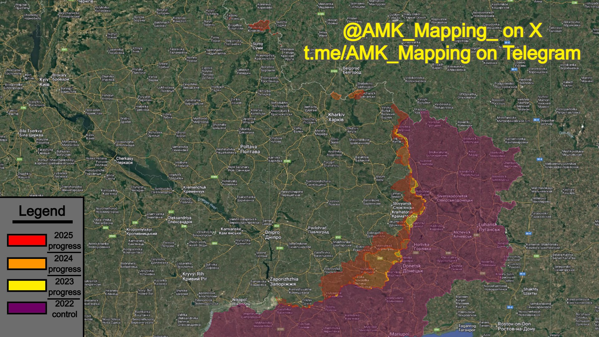 Η πρόοδος των ρωσικών δυνάμεων κατά το 2023, το 2024 & το 2025: Οι αριθμοί δεν λένε ψέματα – Έχουν κερδίσει