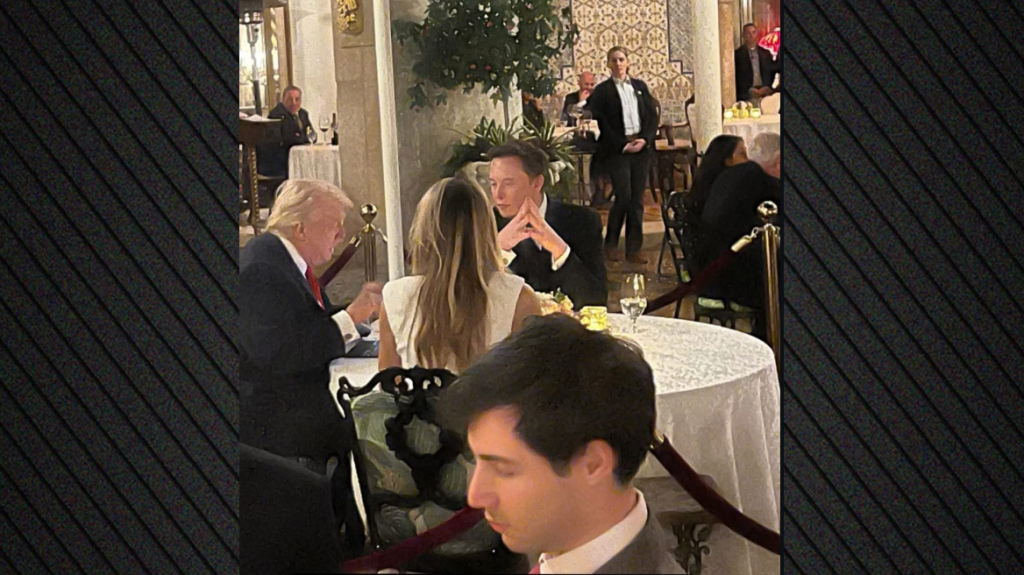 Ε.Μασκ και Ν.Τραμπ δείπνησαν μαζί στο Μαρ-Α-Λάγκο λήγοντας την επτάμηνη διαμάχη τους (φωτο)