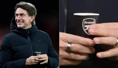 «Έξαλλοι» οι οπαδοί της Τότεναμ με τον Τ.Φρανκ: Bγήκε από τα αποδυτήρια με ποτήρι με το σήμα της Άρσεναλ!