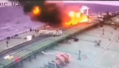 Η στιγμή που drone χτυπάει το ελληνικό συμφερόντων τάνκερ Delta Harmony στη Μαύρη Θάλασσα