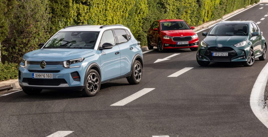 Συγκρίνουμε τα νέα Citroën C3 vs Škoda Fabia vs Toyota Yaris