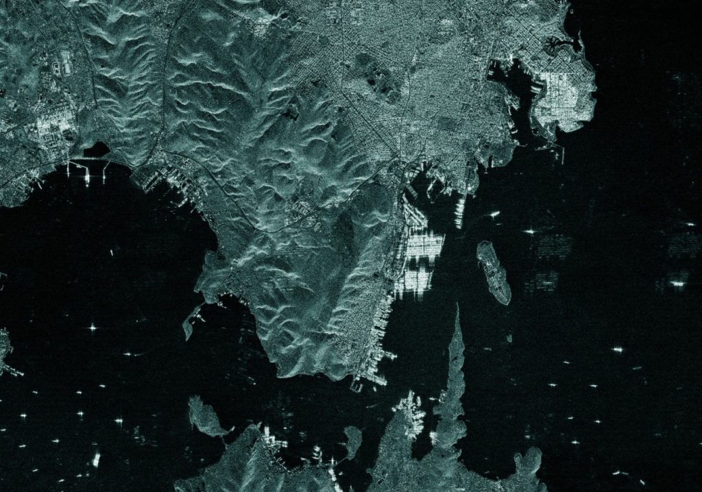 Ελληνικοί δορυφόροι κατέγραψαν από το διάστημα τη φρεγάτα Κίμων να φτάνει στην Ελλάδα (φωτό)