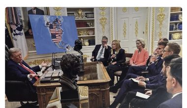 Σαφές μήνυμα Ν.Τραμπ προς πάντες με ΑΙ φωτογραφίες: «Καρφώνει» αμερικανική σημαία σε Καναδά και Γροιλανδία!