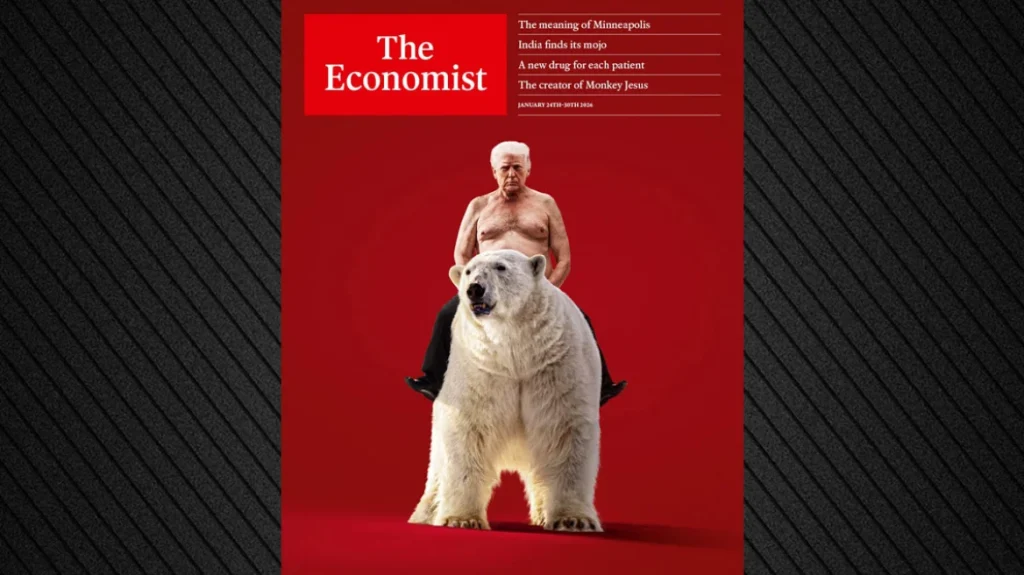 Το ευρηματικό εξώφυλλο του Economist: Ο Ν.Τραμπ «καβάλα» πάνω σε μία πολική αρκούδα!