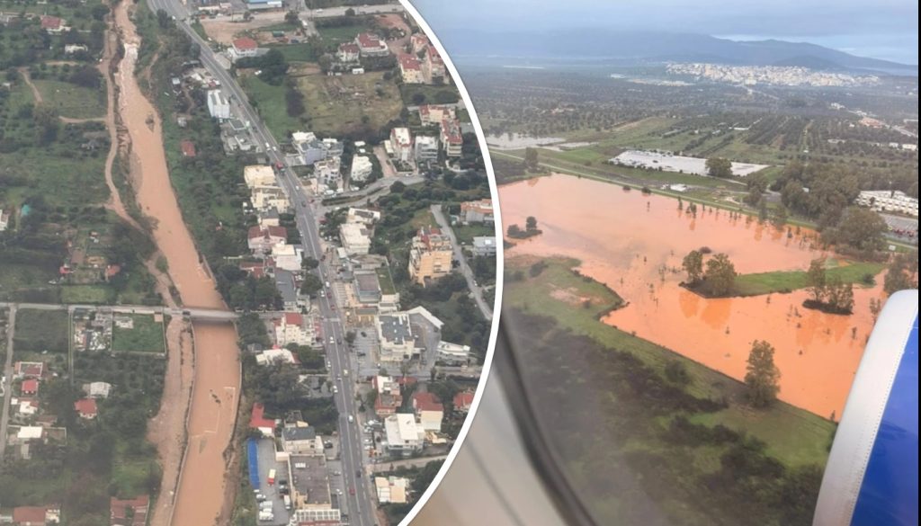 «Σάρωσε» την Αττική η κακοκαιρία: Άλλαξε χρώμα η θάλασσα – Πώς φαίνεται από ψηλά το Λεκανοπέδιο (φώτο)