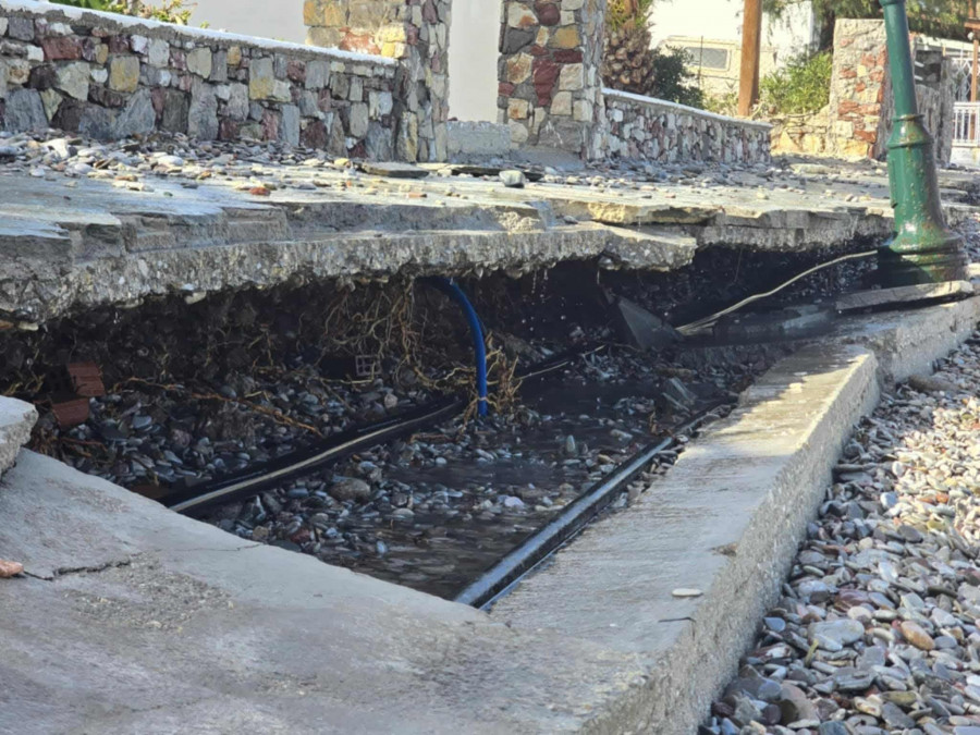 Κακοκαιρία: Σε κατάσταση έκτακτης ανάγκης κηρύχθηκε ο δήμος Τήλου