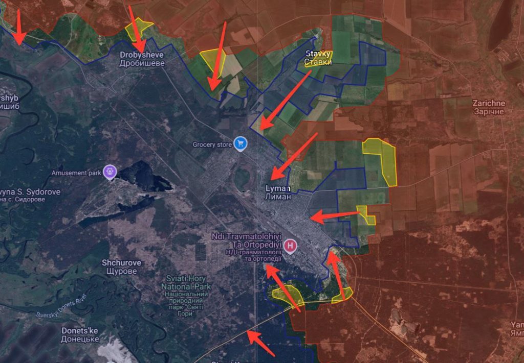 Οι Ουκρανοί έχουν παγιδευτεί στην Λίμαν και δεν διαθέτουν οδό διαφυγής